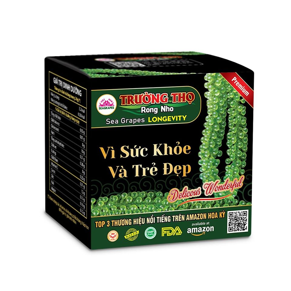 Rong nho trường thọ (2 gói 40g nở ra 200g) tặng kèm sốt mè rang