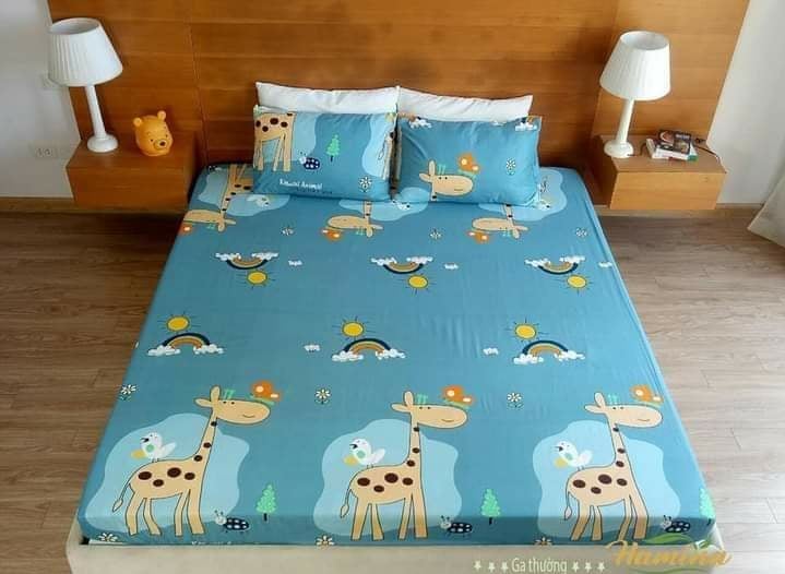 1m8*2m*20cm-Ga chống thấm cho nệm dày - Ga chống thấm cotton Hamina - drap chống thấm cotton - gra chống thấm cotton