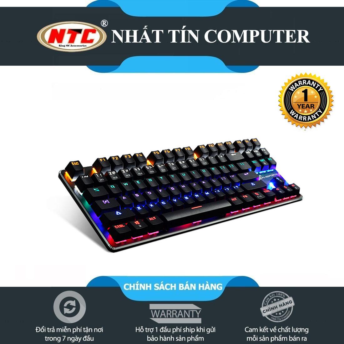Bàn phím cơ blue switch FL Esports K191 loại 87 phím - 13 chế độ LED (Đen) - Nhất Tín Computer