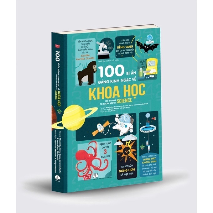 Sách - 100 bí ẩn đáng kinh ngạc về Khoa học (USBORNE - 100 things to know about science) - DT100