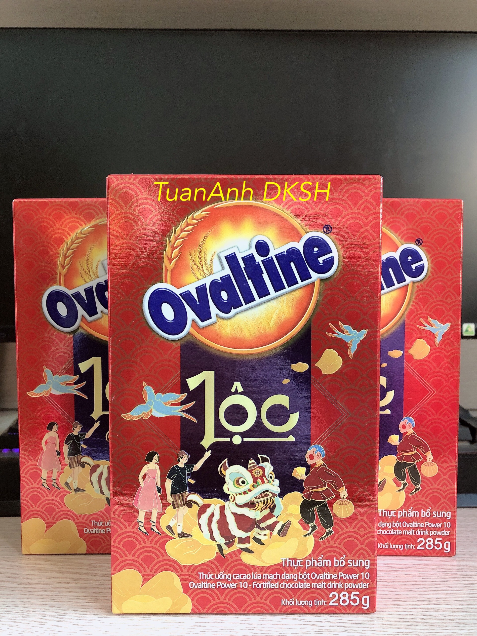 Thức uống lúa mạch hương vị sô-cô-la Ovaltine bột hộp giấy 285g