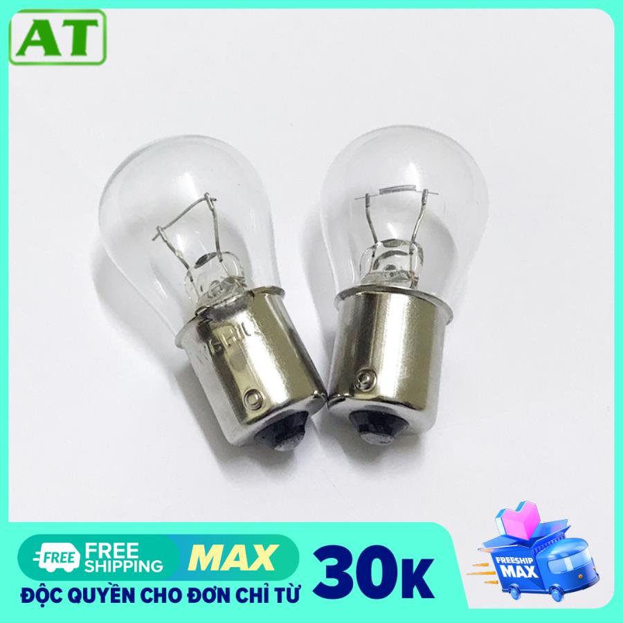 Combo 2 Bóng Đèn Hậu Ô Tô Đui Cài 1 Tóc 12V 21W