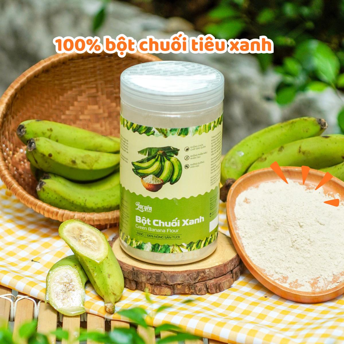 Bột Chuối Xanh Lạc Yên Foods - Làm Từ Chuối Tiêu Xanh Tươi, Giàu Tinh Bột Kháng, Dễ Dùng