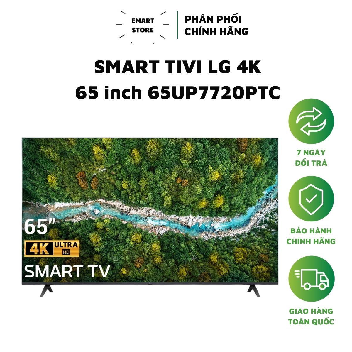 Smart Tivi LG 4K 65 Inch 65UP7720 (Cam Kết Hàng Chính Hãng Bảo Hành 12 Tháng)