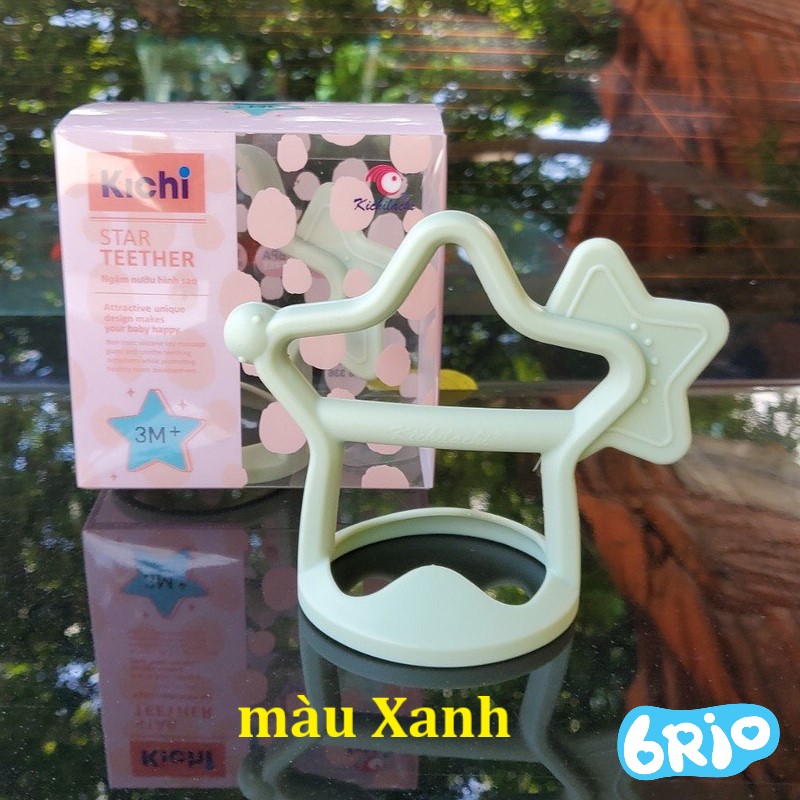 Gặm nướu cho bé đeo tay silicon hình ngôi sao kichi – chính hãng kichilachi