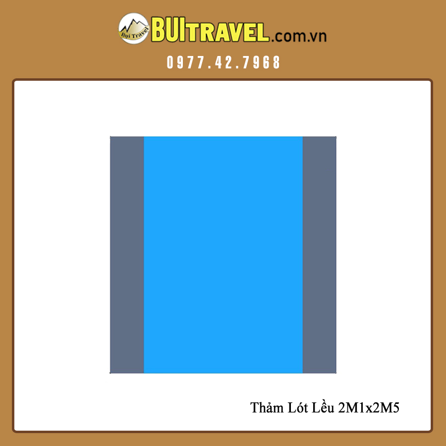 Thảm lót lều chống thấm 2m5x2m1 - thảm trải bãi biển chống nước - bụi travel