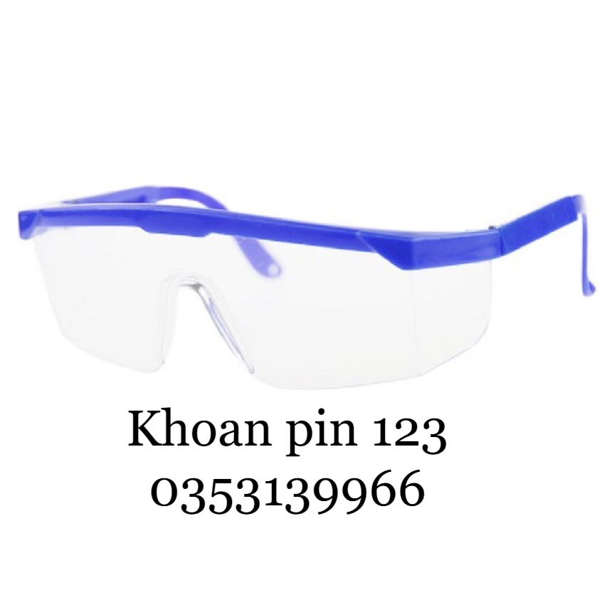 Kính bảo hộ chuyên dụng chống bụi, chống độc, chống tia UV, tránh gió màu trong suốt