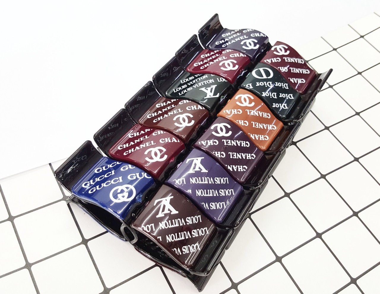 COMBO 12 CÂY KẸP TÓC CÀNG CUA 5 CHÂN 2 LỚP 01