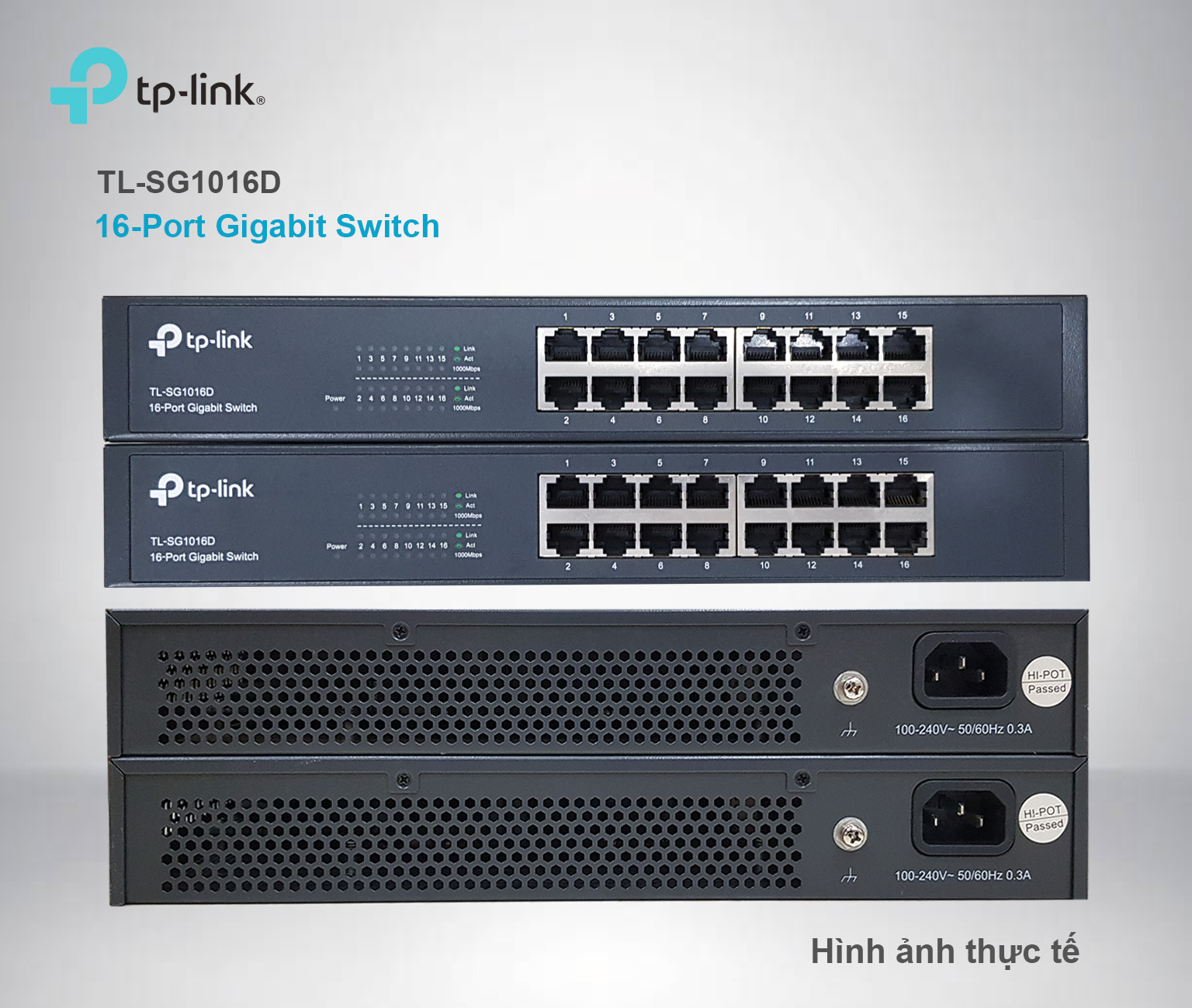 Thiết Bị Chuyển Mạch-Switch TP-Link 16/24-Port Gigabit-Desktop Switch. Đã qua sử dụng. Cam kết sản phẩm đúng chất lượng.