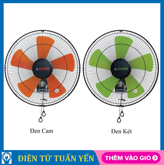 Quạt treo tường senko tc1881 65w, 3 tốc độ - hàng chính hãng