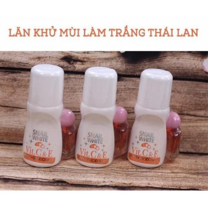 Lăn khử mùi Snail thái lan tặng kèm serum thâm nách - Lăn khử mùi hôi nách