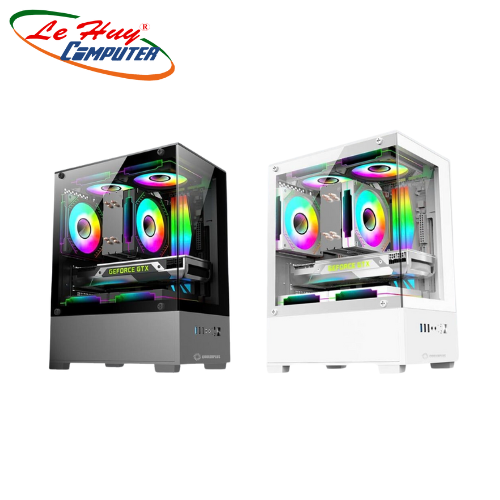 Vỏ Máy Tính COOLERPLUS CPC EX32 (Đen/Trắng)