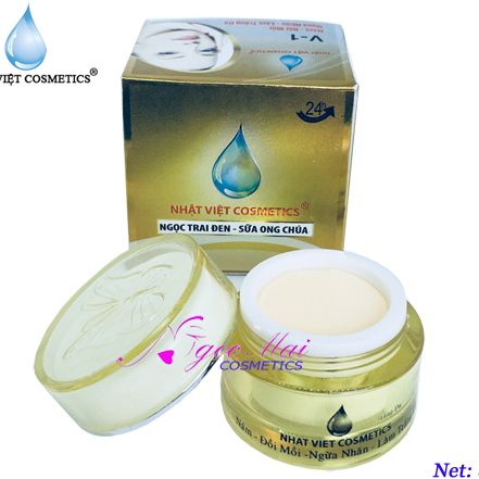 Kem nám đồi mồi Ngừa nhăn làm trắng da V1 Ngọc Trai Đen - Sữa Ong Chúa NHẬT VIỆT Cosmetics 6g