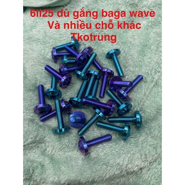 ốc titan gr5 6li25 dù dày