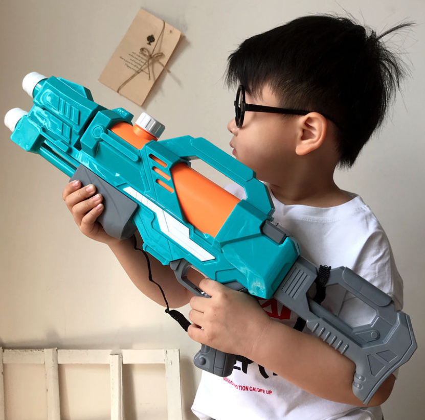 Súng Bắn Nước 2 Nòng - Đồ chơi Súng Nước 2 Vòi, Đựng Nhiều Nước Bắn Xa 6 Mét