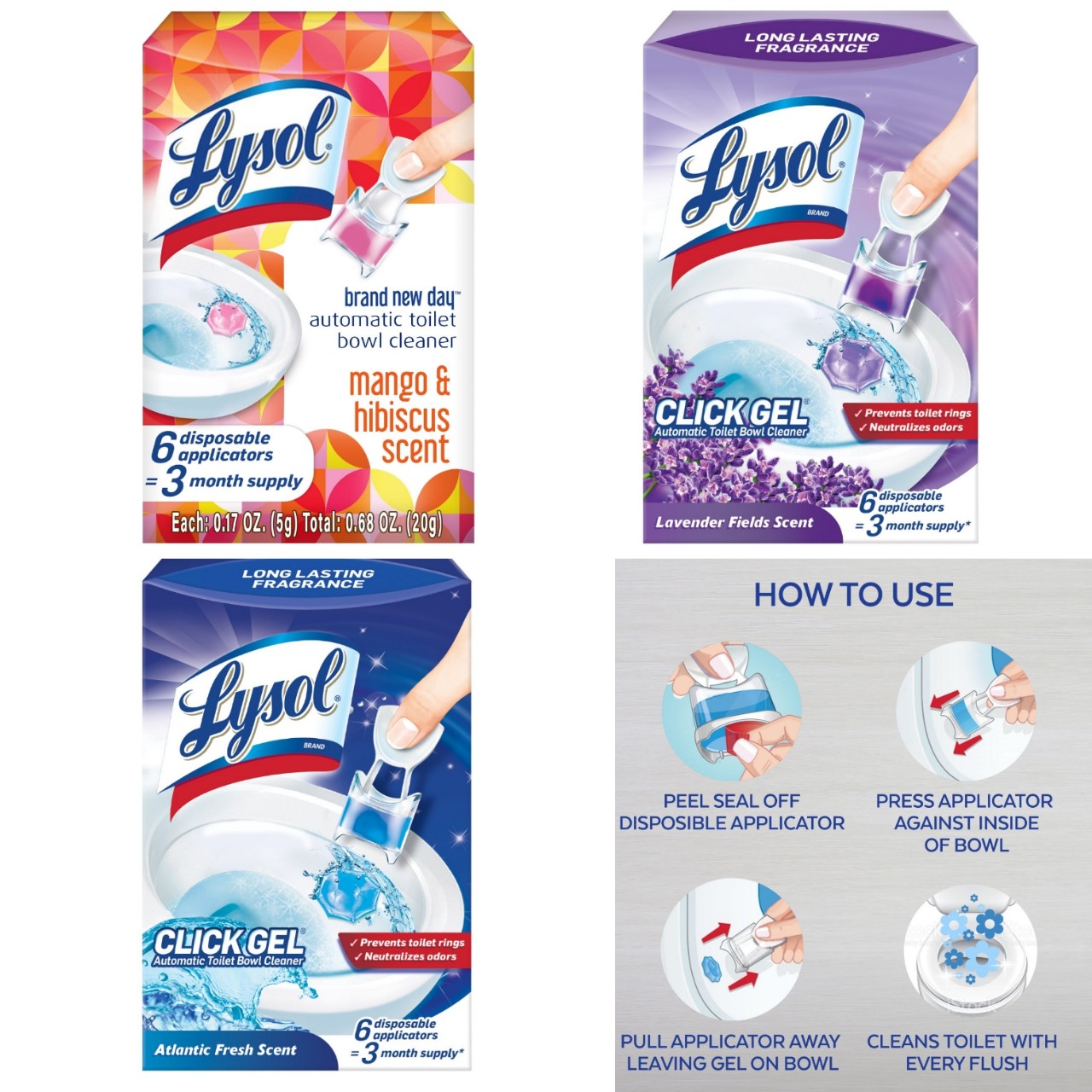 [HCM]Lysol gel thơm diệt khuẩn tẩy rửa bồn cầu