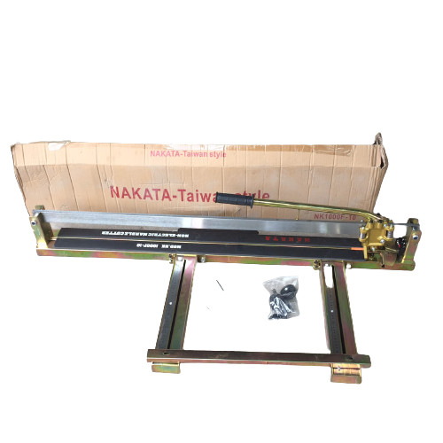 Máy cắt gạch tay đẩy nakata không dầu 800mm-1000mm thép đặc không gỉ được sơn tĩnh điện - tặng kèm lưỡi cắt cao cấp