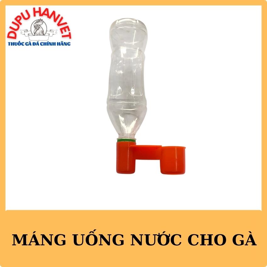 Doremiu- Máng uống tự động cho gà chọi chim bồ câu và gia cầm dạng nút chai màu cam sét 5 cái