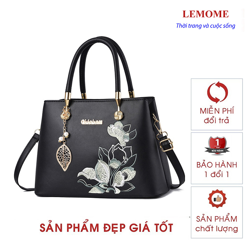 Túi xách nữ thêu hoa cao cấp thời trang công sở phong cách Hàn Quốc
