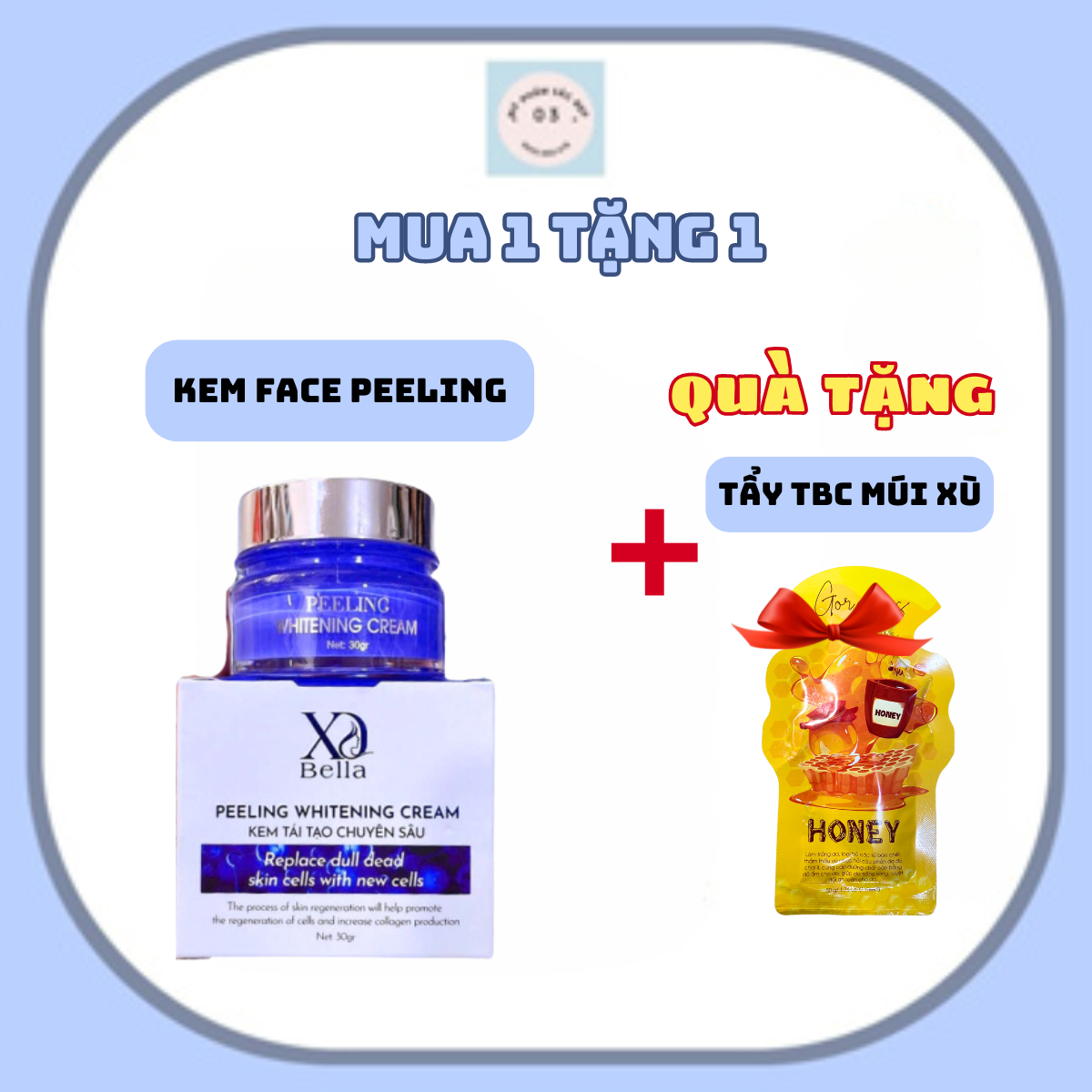 Kem SHE PEELING Tái Tạo Da - Tái Sinh Làn Da Trắng Mịn + tặng tẩy TBC Múi xù