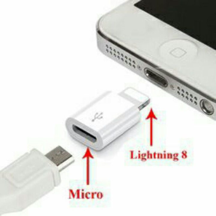 Đầu chuyển dành cho điện thoại micro USB sang iphone 5 trở lên SUNHA