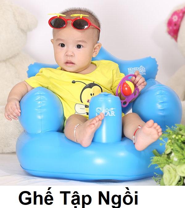 Ghế Bơm Hơi, Ghế Sofa, Ghế Phao Cho Bé Yêu, Ghe Tap Ngoi Chống thấm nước , dễ vệ sinh, mềm mại, chống trơn tuyệt đối, Tặng phiếu bảo hành 1 năm Toàn quốc