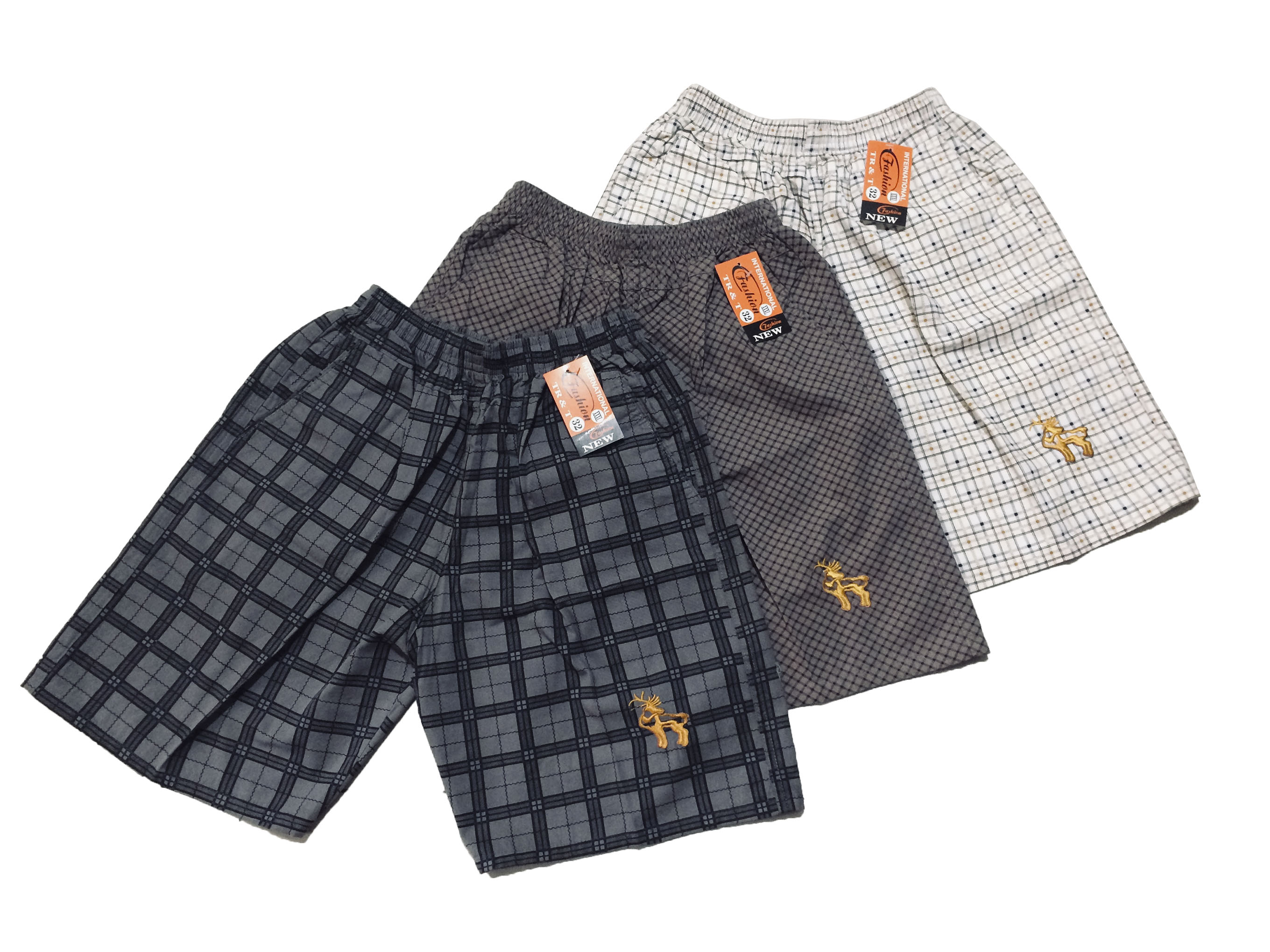 Quần Short Lửng Nam Caro Nhiều Màu