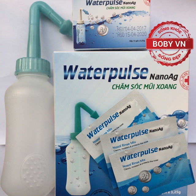 Bình Rửa Mũi Waterpulse Nano Bạc - Rửa Sạch Khoang Mũi