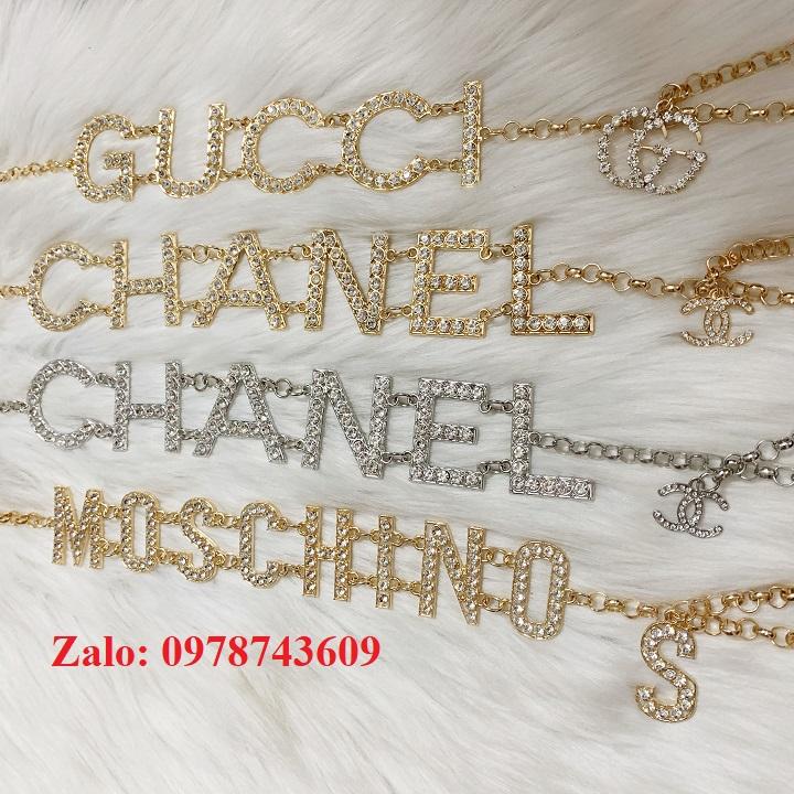 Đai váy xích mặt đính đá