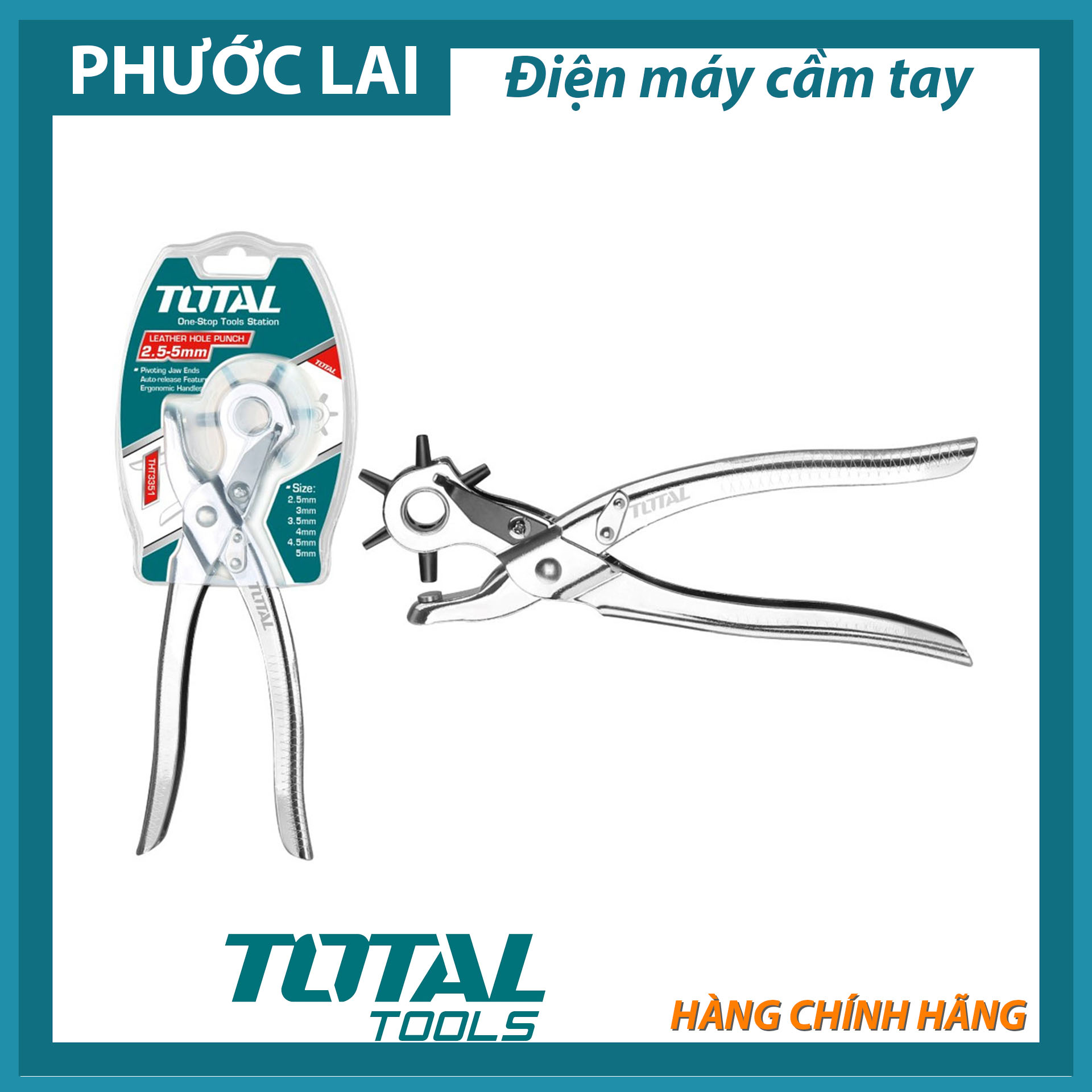Kìm bấm lỗ total tht3351