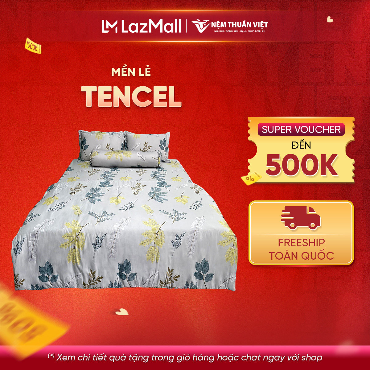 Chăn mền tencel thuần việt cao cấp - xám tvm18 180x200