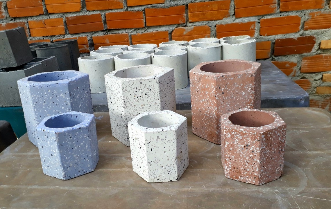 chậu đá mài graniti mini