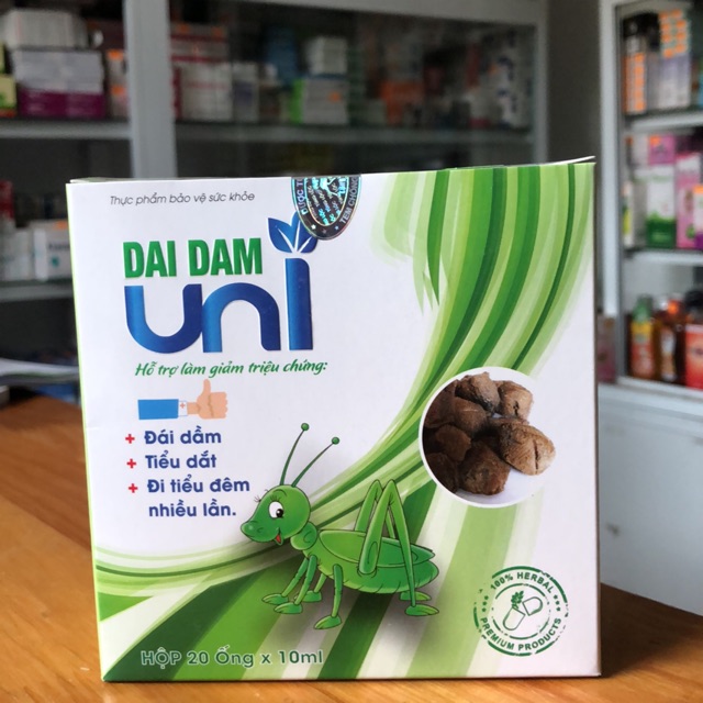 Đái dầm UNI - Bổ thận, Tiểu dắt, tiểu đêm nhiều lần, dứt điểm tiểu không tự chủ ở trẻ - Hộp 20 ống