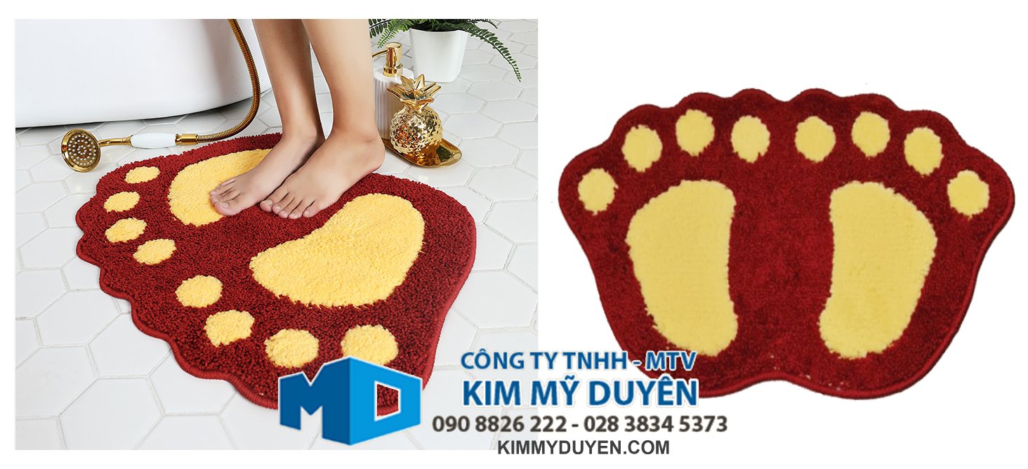 Thảm chùi chân hình bàn chân