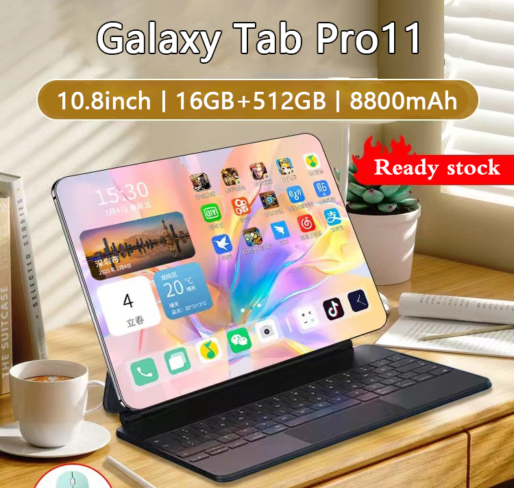 Máy tính bảng Galaxy Tab Pro11 2023 chính hãng HD màn hình 10.8 inch RAM16GB ROM512GB Máy tính bảng Andorid12.0 hỗ trợ học sinh Việt Nam máy tính bảng học trực tuyến máy tính bảng chơi game giá rẻ