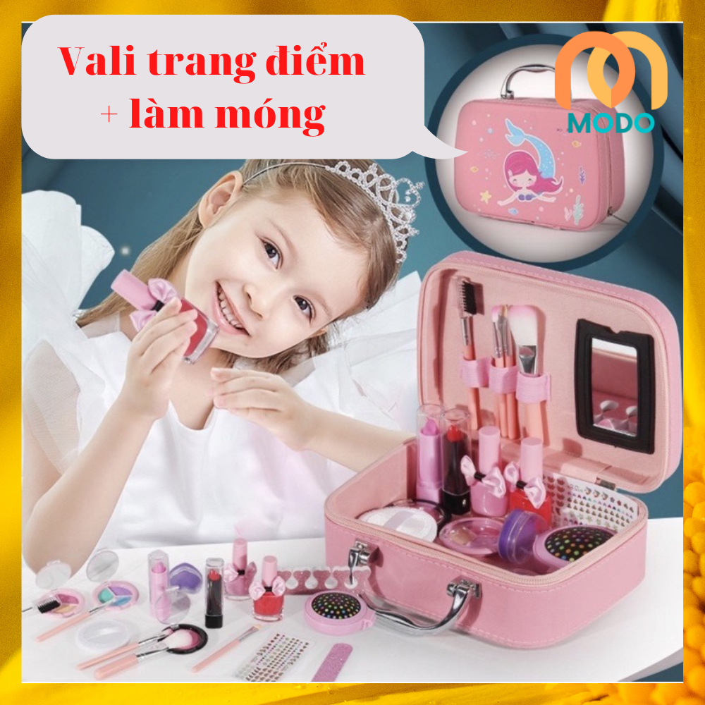 Đồ chơi trang điểm, cốp đồ trang điểm cá nhân, đồ chơi make up, đồ chơi làm móng chất liệu an toàn cho bé gái, đồ chơi bé gái, đồ chơi làm móng, đồ chơi làm nail, đồ chơi makeup, đồ chơi an toàn, đồ chơi hóa trang