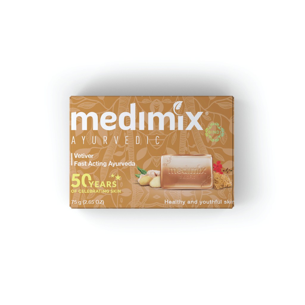 Xà Phòng Sạch Mụn Lưng Medimix 18 Loại Thảo dược Ayurveda Bảo Vệ Da Hàng Ngày 75g