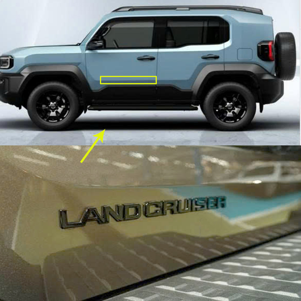 Chữ Nổi Land Cruiser Dán Cánh Cửa Xe Toyota Land Cruiser FJ 2026 2027 - Tem Chữ Land Cruiser