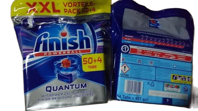 Viên rửa bát Finish Quantum 54 viên Tổng Hợp 12 tính năng tđ somat alio tích hợp bột muối bóng