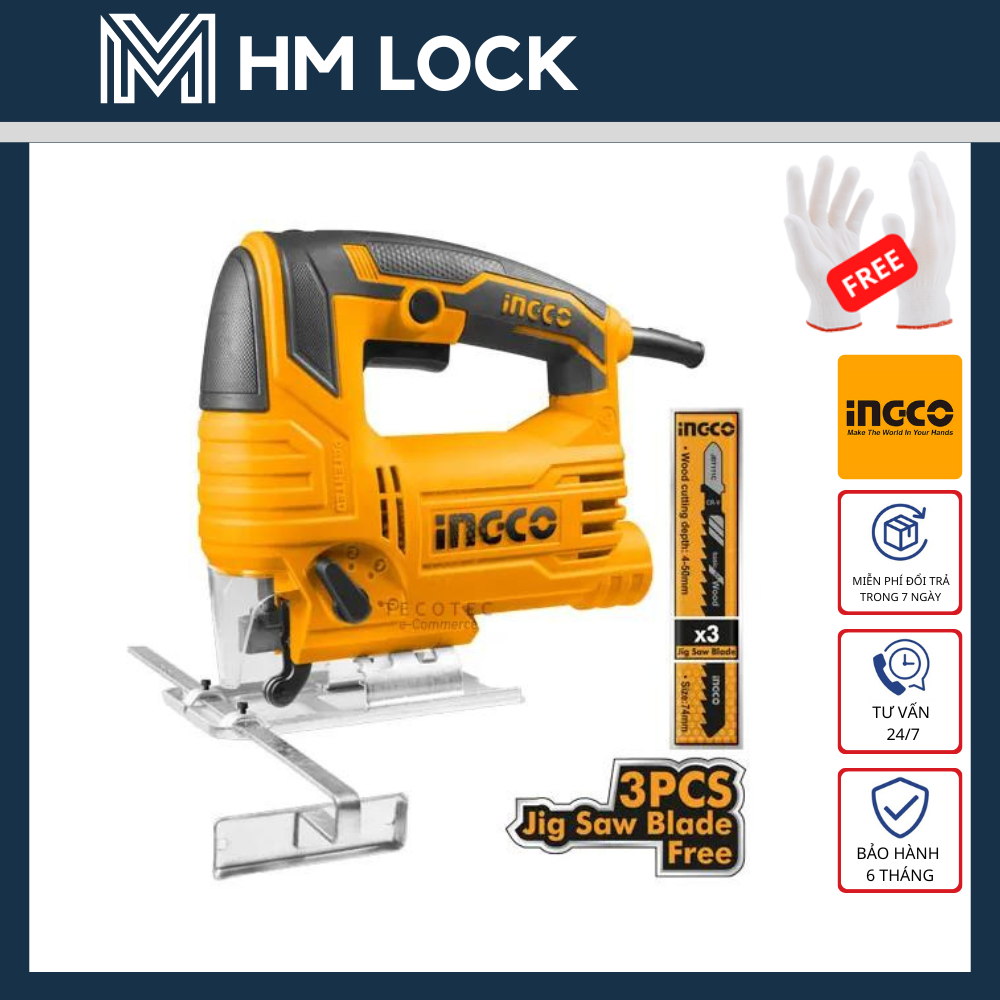 Máy cưa lọng ingco 570w - tặng kèm 1 lưỡi cưa - hàng chính hãng - js57028 - hm lock