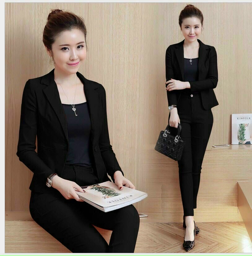 Sét bộ 3 món kèm áo trong thun cotton xin sò thời trang công sở thanh lịch