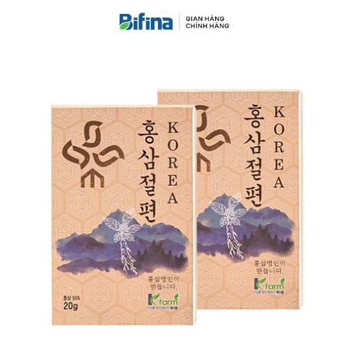 QUÀ TẶNG BIFINA Hồng sâm dẻo thượng hạng tẩm mật ong Hàn Quốc - 1 hộp x