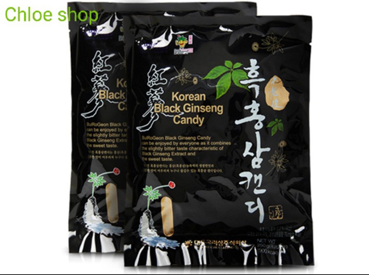 Kẹo Hắc Sâm Daedong Hàn Quốc Bịch 250g- kẹo sâm Hàn quốc - hắc sâm