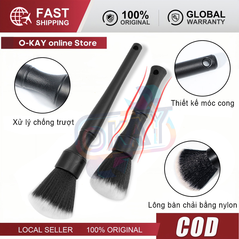 Cọ Mềm Không Xước Xe 25cm - Detailing Nội Thất Logo - Chất Lượng Cao Giá Tốt