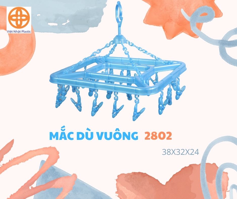 Giá treo quần áo Nhựa Việt Nhật, Móc treo đồ đa năng 3378-3 TỔNG KHO BUÔN GIA DỤNG 86