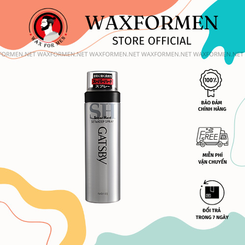 (CHÍNH HÃNG) Gôm xịt tạo kiểu tóc Gatsby Set & Keep Spray Super Hard 180ml - Wax for men - Xuất xứ Nhật Bản, hương hoa táo, dạng sương