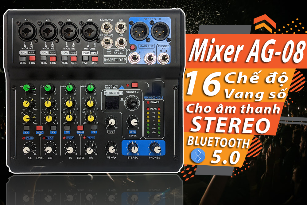 Bàn trộn mixer bàn mixer trộn tích hợp vang số max 99 usb - 16 chế độ vang livestream thu âm karaoke chuyên nghiệp nâng mic lên đỉnh cao bộ khuếch đại âm thanh mixer max99 kết nối loa kéo dàn amly chuyên nghiệp