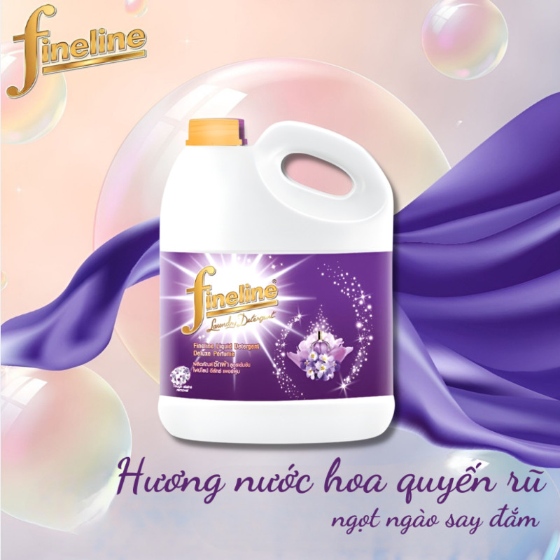 [CHÍNH HÃNG] Nước giặt xả Fineline can to 3000ml -  Công nghệ thái lan uy tín chất lượng - Nước giặt xả quần áo 2 trong 1 - lưu hương lâu, mềm dịu với da tay, không làm hư quần áo, loại bỏ vết bẩn vượt trội.../...