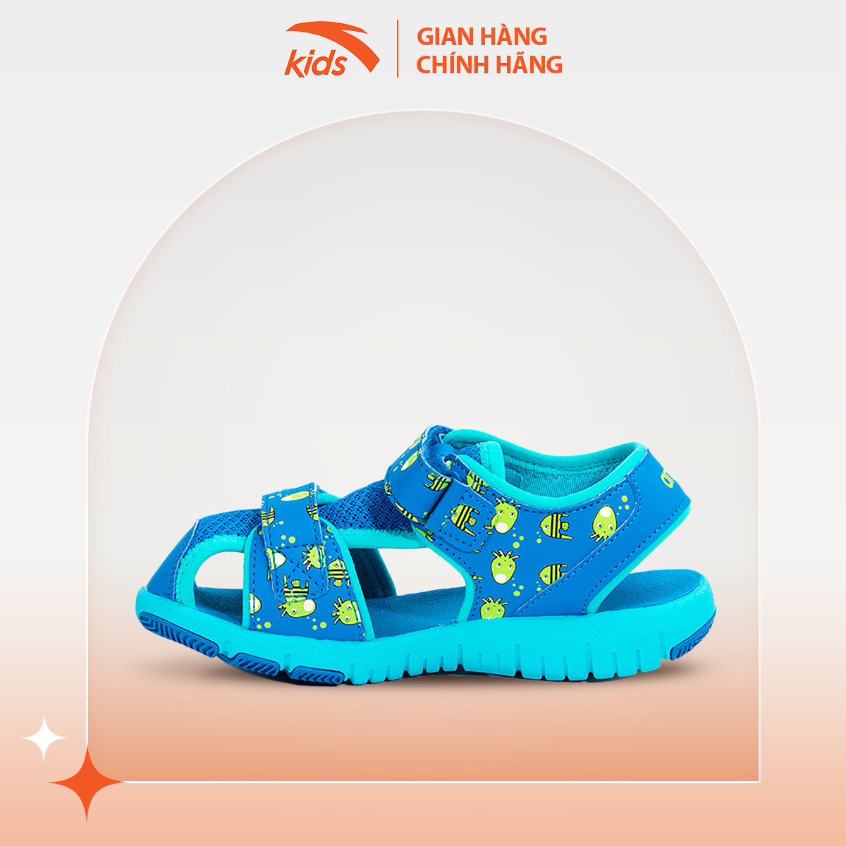 Sandals Bé Trai, Bé Gái Bít Mũi Anta Kids, Chất Liệu Nhẹ, Êm Ái, Thiết Kế Quai Dán Tiện Lợi Ôm Khít Vào Chân W31729945