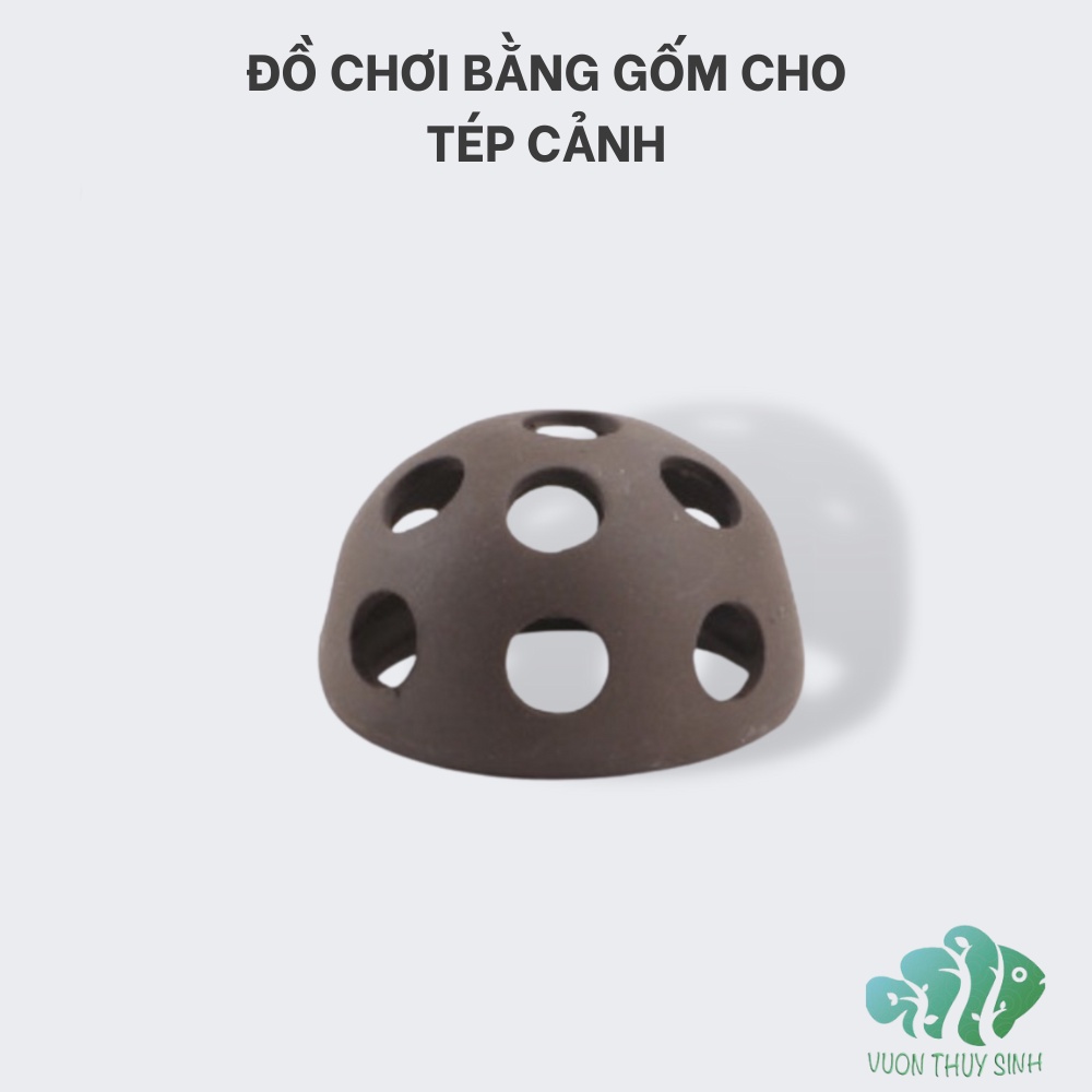 Ống tròn lỗ 6cm đồ chơi cho cá tép
